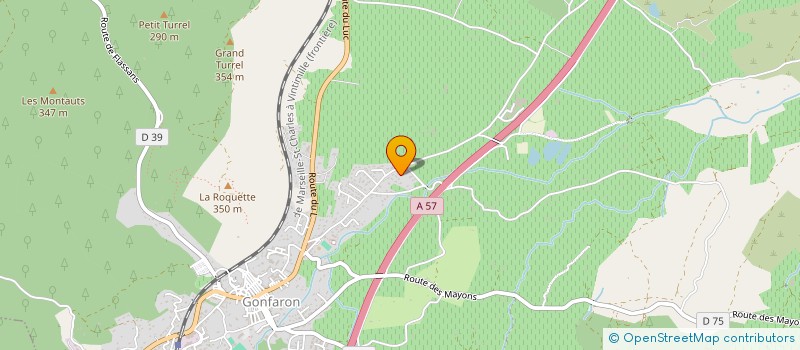 localisation de l'entreprise TEAM CALY 55  GONFARON