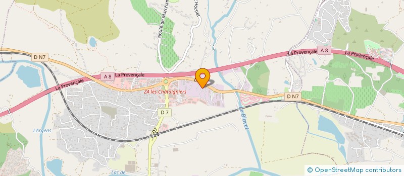 localisation de l'entreprise TEAM CAR 83 à ROQUEBRUNE-SUR-ARGENS