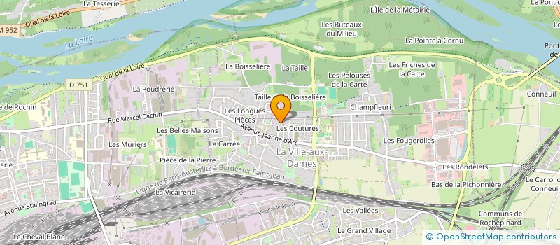 localisation de l'entreprise TEAM CARPENAEL 37  LA VILLE-AUX-DAMES