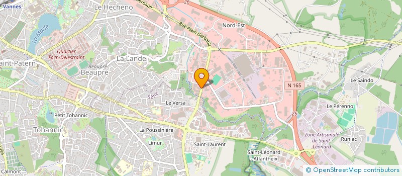 localisation de l'entreprise TEAM CARROSSERIE à VANNES