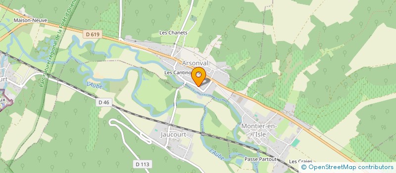 localisation de l'entreprise TEAM CHAMPENOISE  ARSONVAL