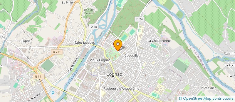 localisation de l'entreprise TEAM CHARENTES TRIATHLON à COGNAC
