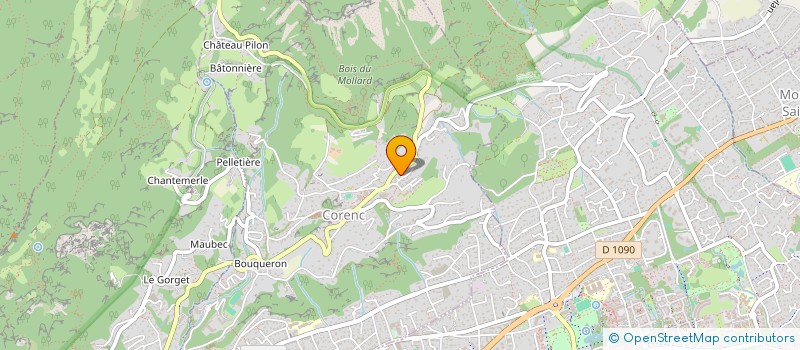 localisation de l'entreprise TEAM CHARTREUSE BIATHLON  CORENC