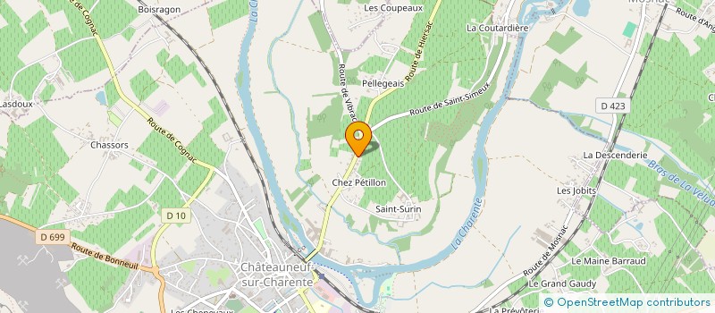 localisation de l'entreprise TEAM CHASAM SOLEX à CHATEAUNEUF-SUR-CHARENTE