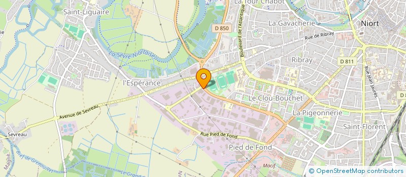localisation de l'entreprise TEAM COACHING à NIORT