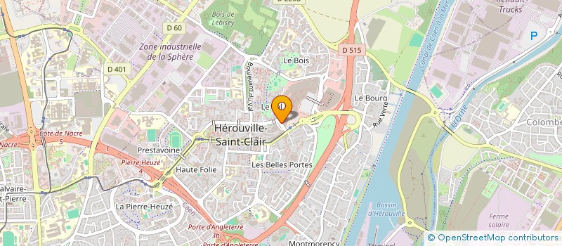 localisation de l'entreprise TEAM COM  HEROUVILLE-SAINT-CLAIR