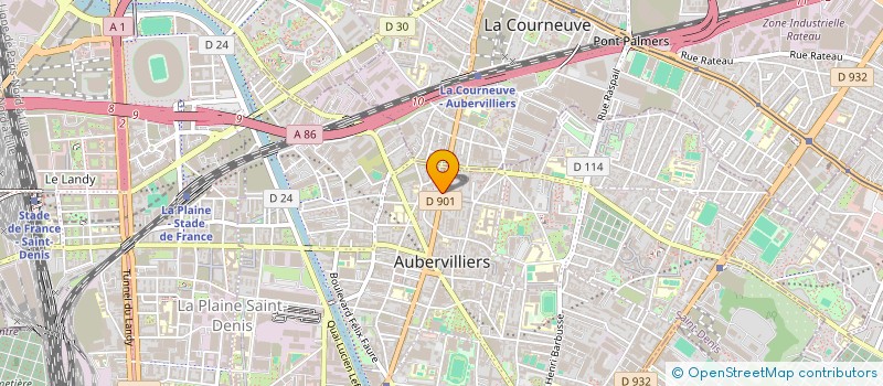 localisation de l'entreprise TEAM COMPONENTS  AUBERVILLIERS