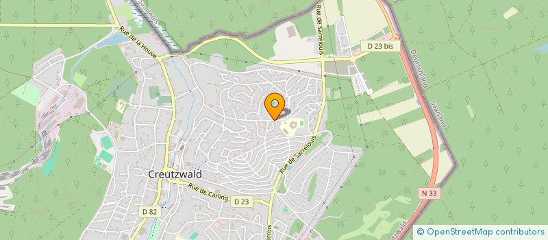 localisation de l'entreprise TEAM CREUTZWALD CYCLISME  CREUTZWALD