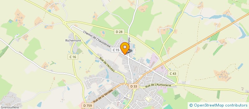 localisation de l'entreprise TEAM CYCLISME ALBERT BIGOT  NUEIL-LES-AUBIERS