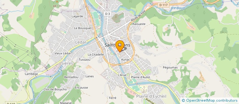 localisation de l'entreprise TEAM CYCLISTE CHAMPION 09 à SAINT-GIRONS