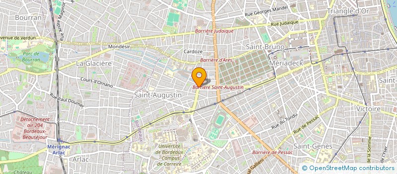 localisation de l'entreprise TEAM D à BORDEAUX