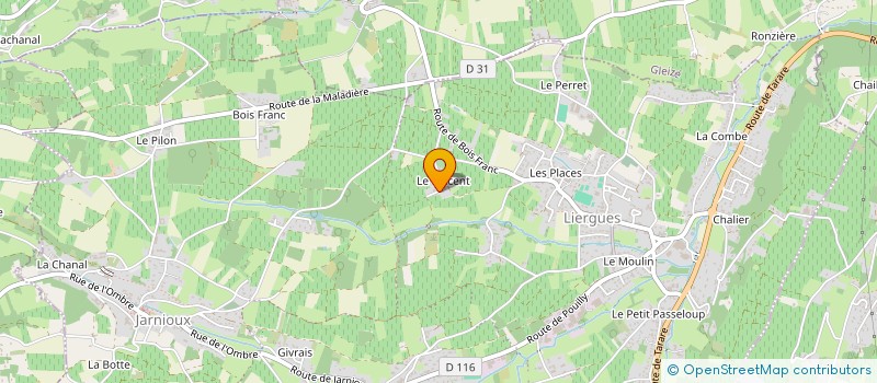 localisation de l'entreprise TEAM D à PORTE DES PIERRES DOREES