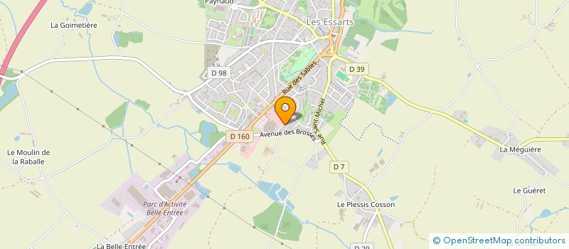 localisation de l'entreprise TEAM DEF' ETOILE à ESSARTS-EN-BOCAGE