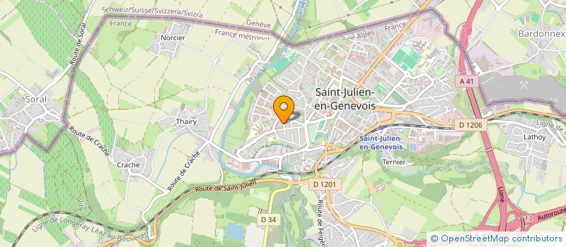 localisation de l'entreprise TEAM DELAUNE  COLLONGES-SOUS-SALEVE