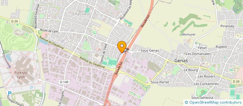 localisation de l'entreprise TEAM DENTAL  GENAS