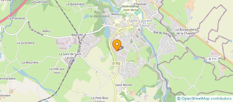 localisation de l'entreprise TEAM DES 2 ETANGS  SAINT-LAURENT-SUR-SEVRE