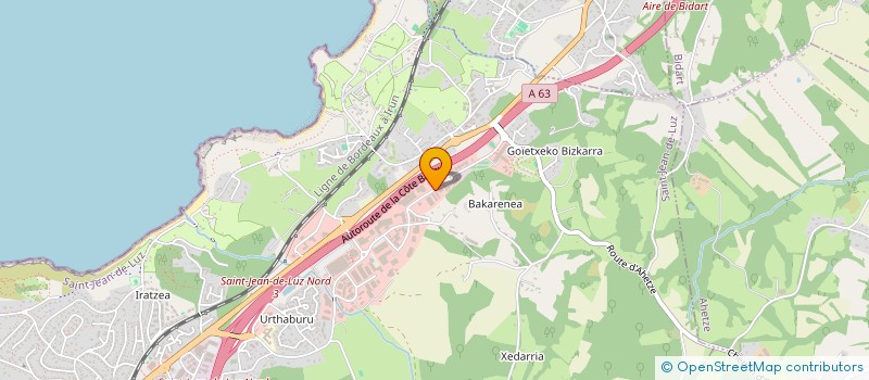localisation de l'entreprise TEAM DONIBANE à SAINT-JEAN-DE-LUZ