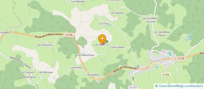 localisation de l'entreprise TEAM DU HASARD à ARLEUF