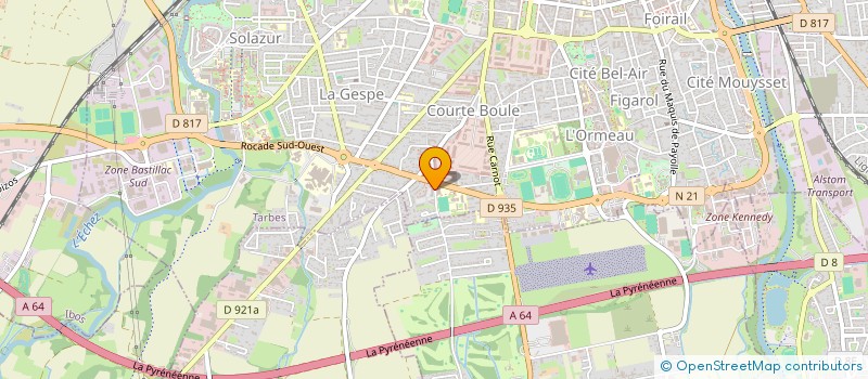 localisation de l'entreprise TEAM EDE  TARBES
