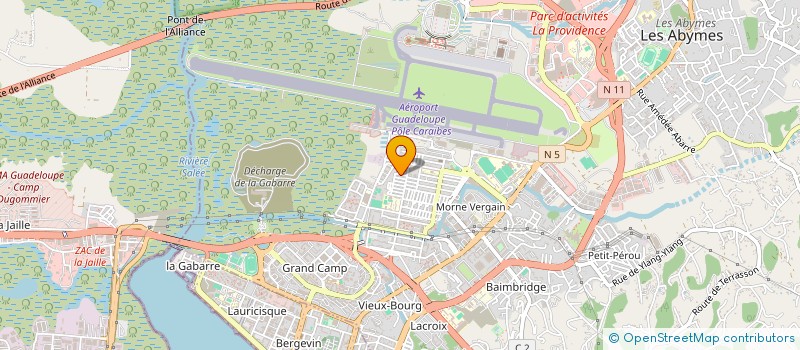 localisation de l'entreprise TEAM ELEC'PRO à LES ABYMES