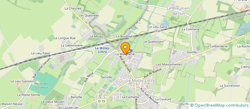 localisation de l'entreprise TEAM EMS  LE MOLAY-LITTRY