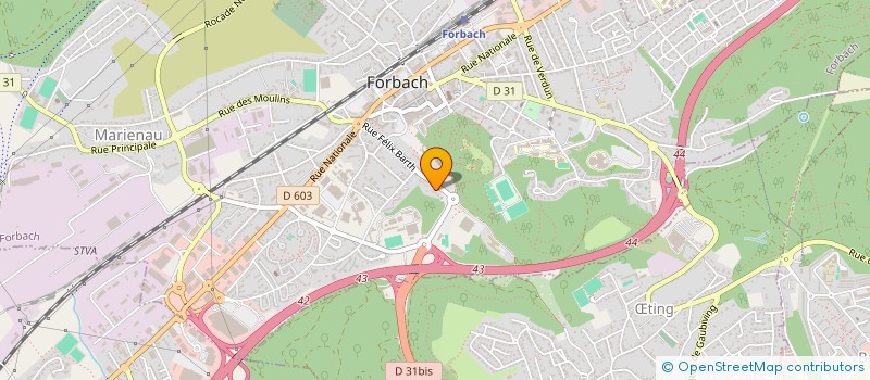 localisation de l'entreprise TEAM ENERGY à FORBACH