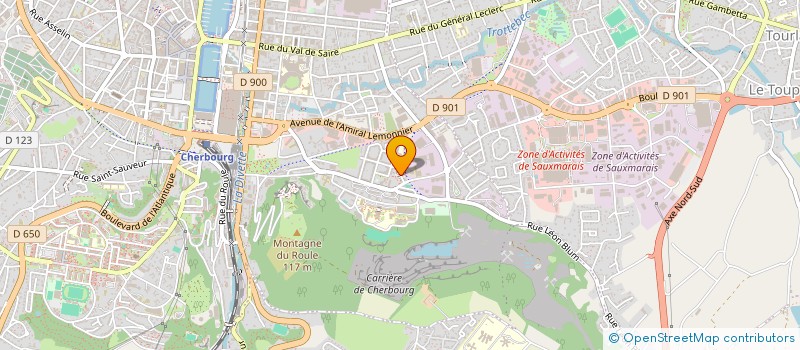 localisation de l'entreprise TEAM EXPO  CHERBOURG-EN-COTENTIN