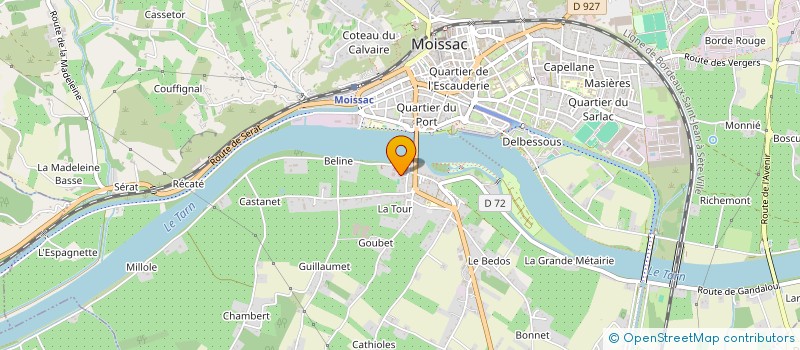 localisation de l'entreprise TEAM EXPRESS SARL à MOISSAC