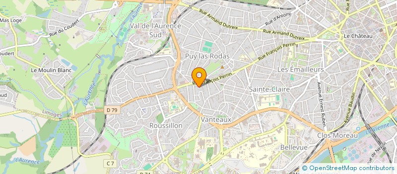 localisation de l'entreprise TEAM FENCING 87 à LIMOGES