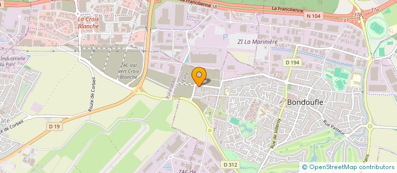 localisation de l'entreprise TEAM FIGHT (TF) à BONDOUFLE