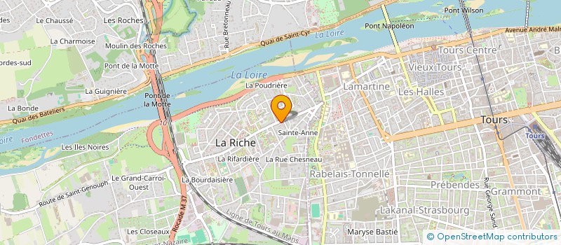 localisation de l'entreprise TEAM FIVE  LA RICHE