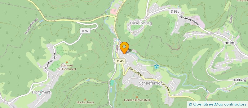 localisation de l'entreprise TEAM FOULEES DE LA ZORN  DABO