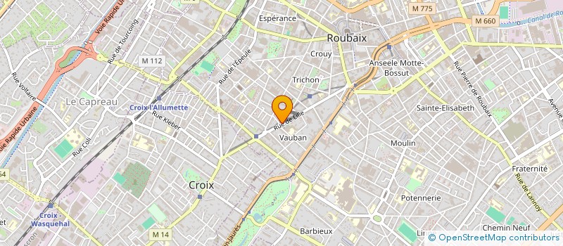 localisation de l'entreprise TEAM FREELANCE TECHNOLOGY à ROUBAIX