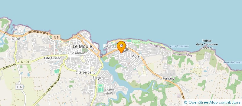 localisation de l'entreprise TEAM FRISSON EVO à LE MOULE