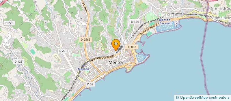 localisation de l'entreprise TEAM GLOBAL FIGHT à MENTON