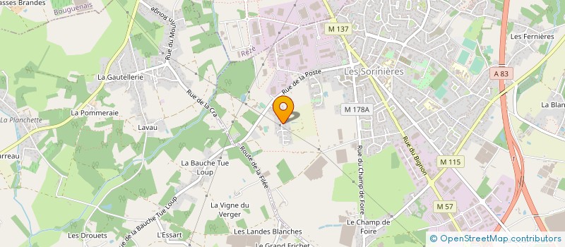 localisation de l'entreprise TEAM GM à SORINIERES (LES)