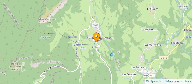 localisation de l'entreprise TEAM GOU'X : SKI HAUT NIVEAU  ENTREMONT-LE-VIEUX