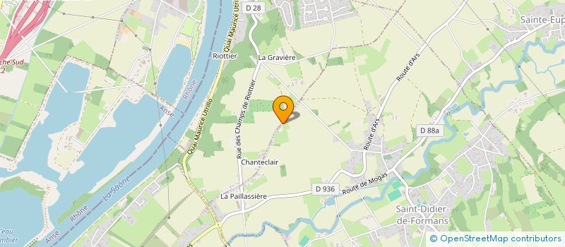 localisation de l'entreprise TEAM GREEN à FAREINS