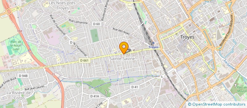 localisation de l'entreprise TEAM HABITAT  SAINTE SAVINE