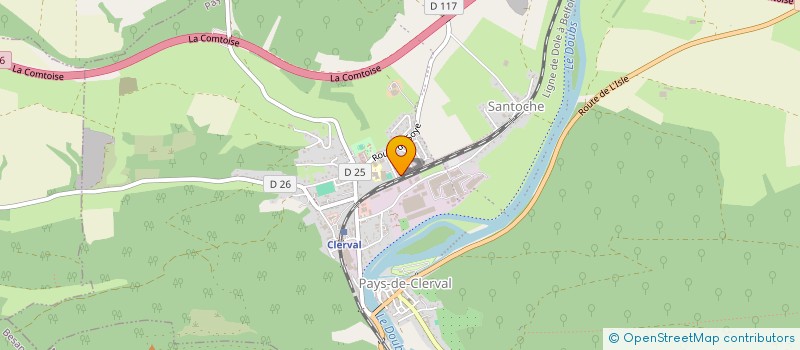localisation de l'entreprise TEAM HANDBIKE COMTOIS  PAYS-DE-CLERVAL