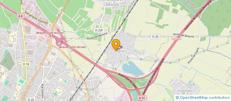 localisation de l'entreprise TEAM HERMEREL GABIOT à BEAUNE