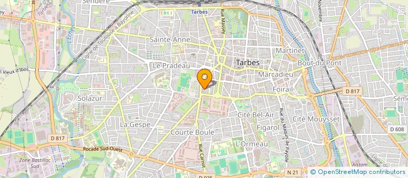 localisation de l'entreprise TEAM IFMS 65 EN ACTION  TARBES