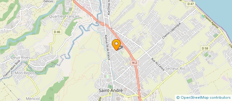 localisation de l'entreprise TEAM KALOU à SAINT-ANDRE