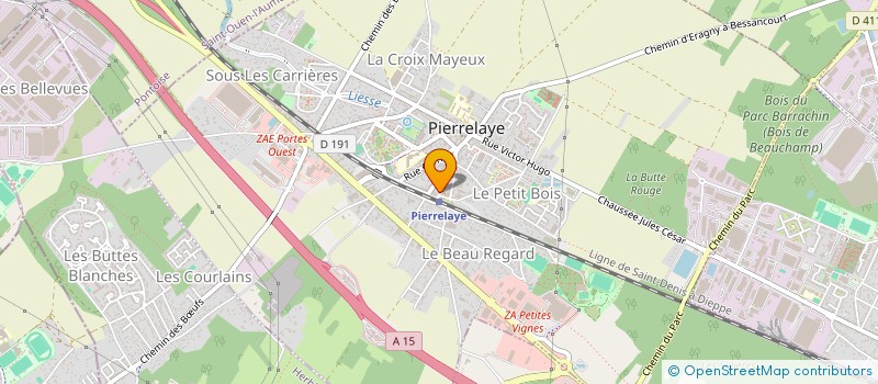 localisation de l'entreprise TEAM LADJEMIL  PIERRELAYE