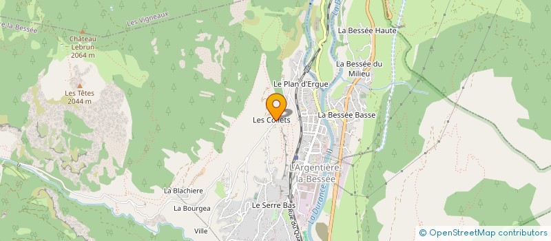 localisation de l'entreprise TEAM LES COLLETS  L'ARGENTIERE-LA-BESSEE