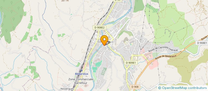 localisation de l'entreprise TEAM LIQUIDE  BEDARIEUX