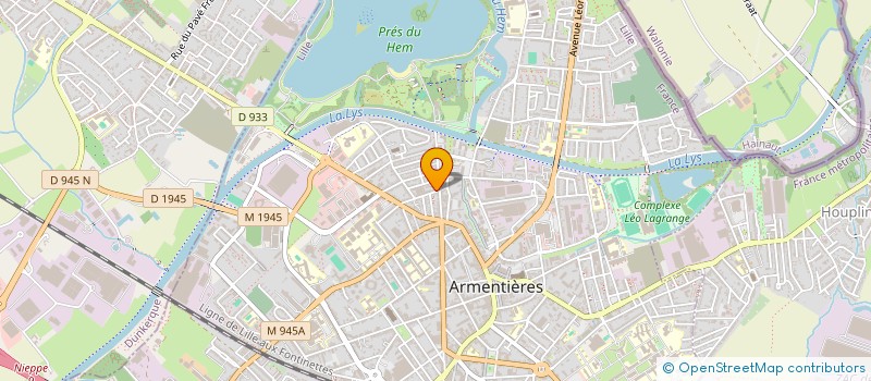 localisation de l'entreprise TEAM LOGISTICS à ARMENTIERES