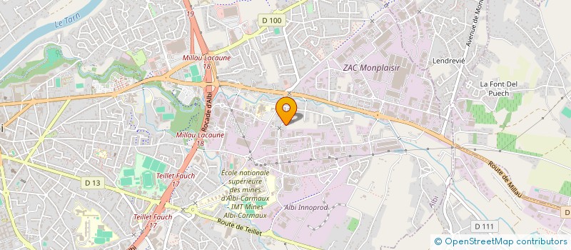 localisation de l'entreprise TEAM LONG LAP 81 à ALBI