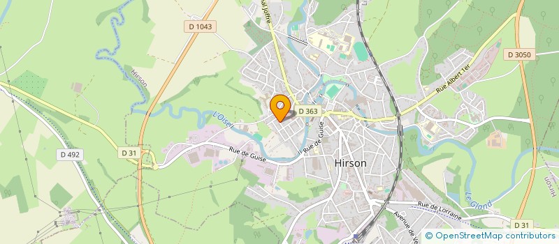 localisation de l'entreprise TEAM LUCIE CYCLISME à HIRSON