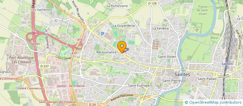 localisation de l'entreprise TEAM LULU 17  SAINTES